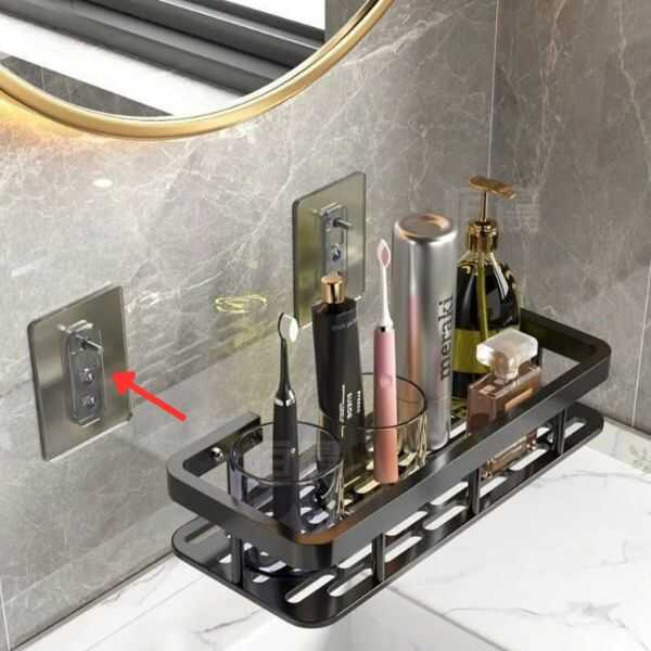 Estante Organizador de Pared sin Taladro 2 x 1