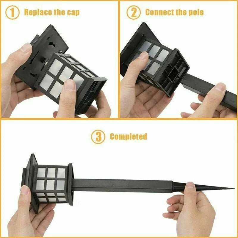 Faroles Solares LED para Jardín tipo estaca - set x 2