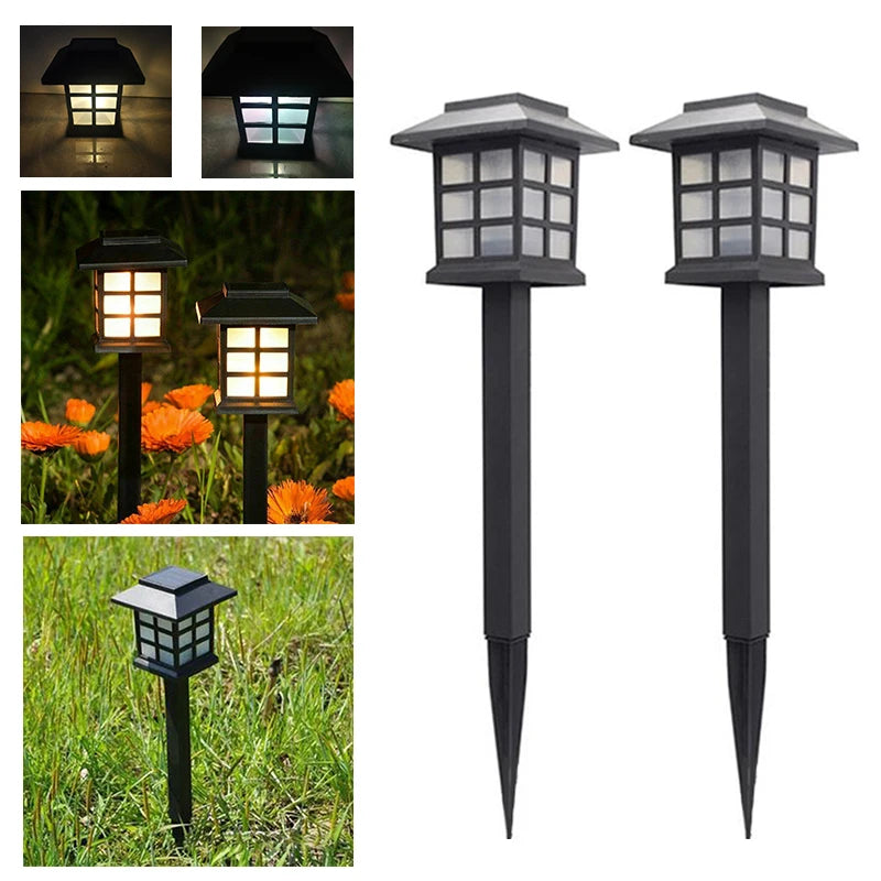 Faroles Solares LED para Jardín tipo estaca - set x 2