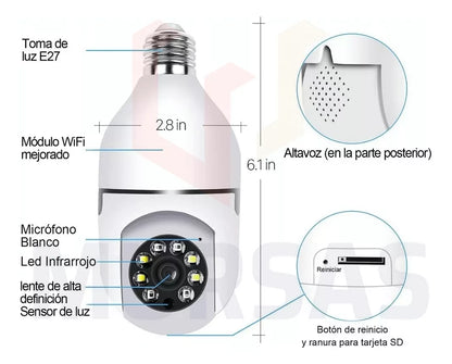 Foco cámara espía 360 (2 x 39.99)