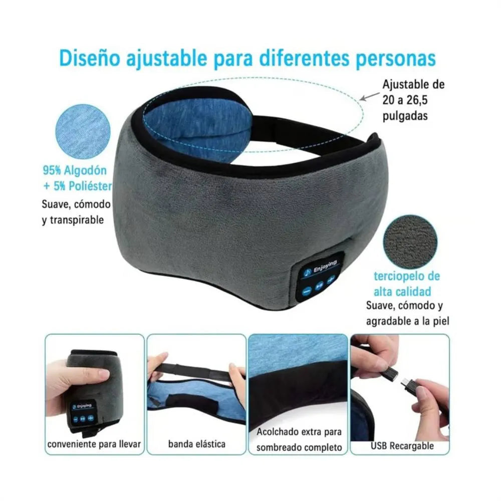 Set x2 Antifaz Mascara para Dormir Bluetooth