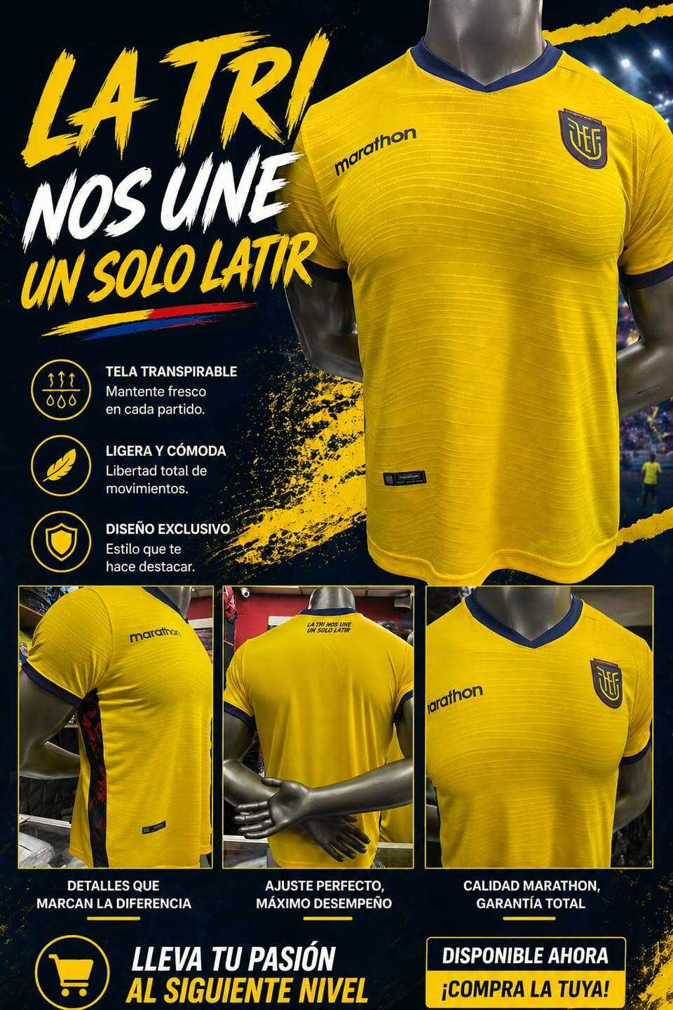 Camiseta Selección Ecuador Mundial 2026