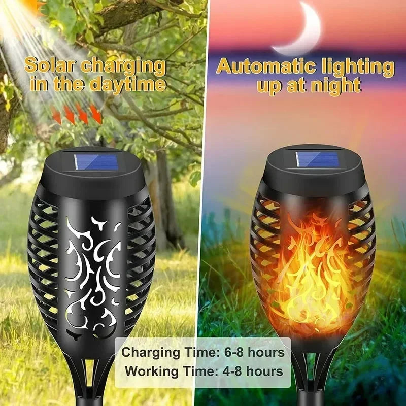 Lámpara Antorcha Solar para Exteriores - set x 2