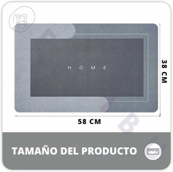 Pack de 3 tapetes Ultra Absorbente "Home" azul con gris