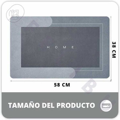 Pack de 3 tapetes Ultra Absorbente "Home" azul con gris