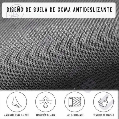 Pack de 3 tapetes Ultra Absorbente "Home" azul con gris